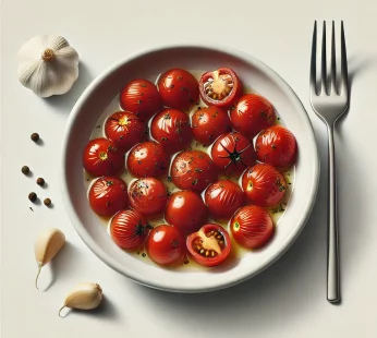 Tomates cerises confites